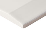 Zeal Edge 3D White 5x5 Matte Porcelain Tile - Lux Tile