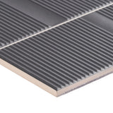 Division Antracite Black 8x16 Fluted Matte Ceramic Wall Tile