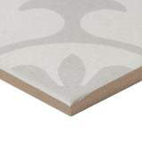 Lapaz Ornate Silver 9x9 Matte Porcelain Tile - Lux Tile