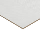 Plaster Arrow White 18x48 Textured Matte Ceramic Tile - Lux Tile