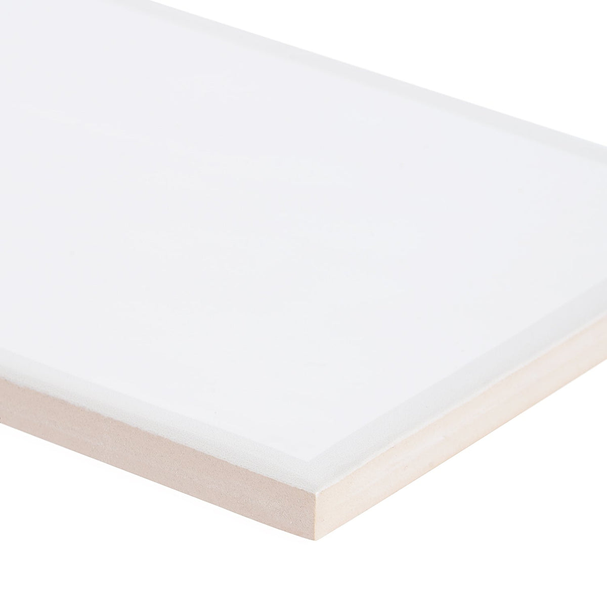 Bellami Framed Bianco White 5x10 Glossy Ceramic Subway Tile - Lux Tile