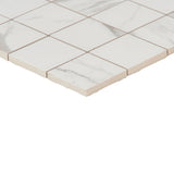 Versilia Statuario Matte Porcelain Mosaic Tile - 2x2