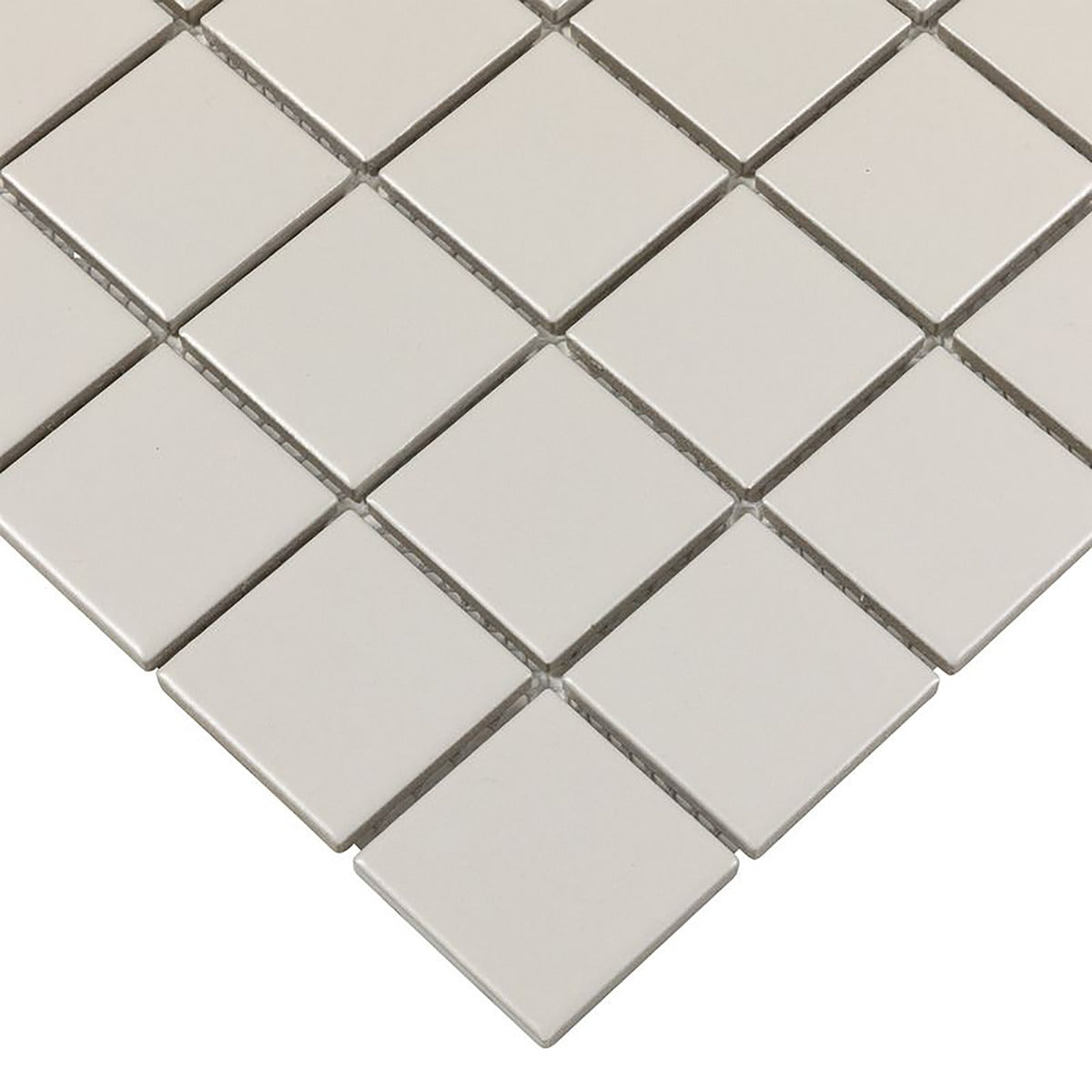 Serenity Pearl Beige 2x2 Matte Porcelain Mosaic Tile - Lux Tile