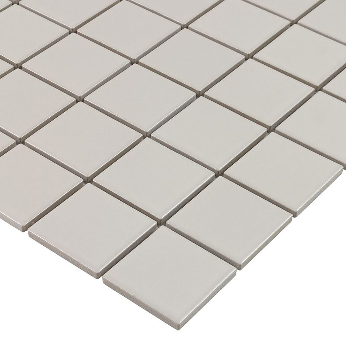 Serenity Taupe Gray 2x2 Matte Porcelain Mosaic Tile - Lux Tile