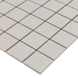 Serenity Taupe Gray 2x2 Matte Porcelain Mosaic Tile - Lux Tile