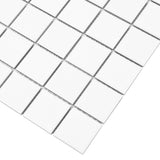 Serenity White 2x2 Matte Porcelain Mosaic Tile - Durable and Stylish