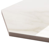 Amalfi Calacatta 6" Hexagon Polished Porcelain Tile - Lux Tile