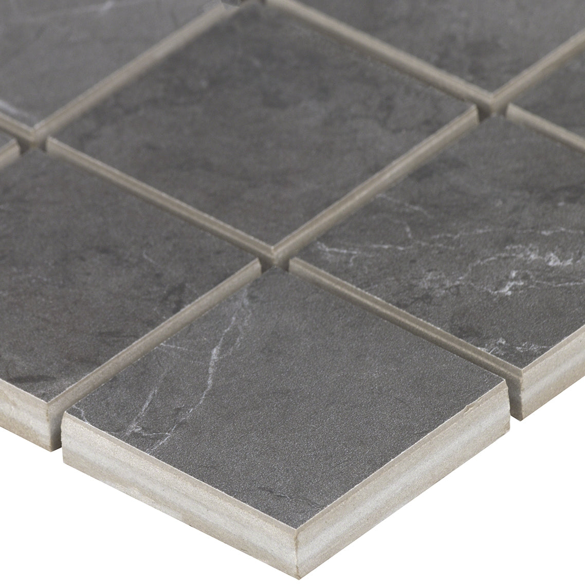 Lux Tile Amani Gray 2x2 Matte Porcelain Mosaic Tile