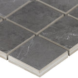 Lux Tile Amani Gray 2x2 Matte Porcelain Mosaic Tile
