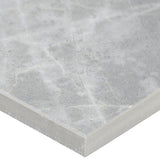 Lux Tile Marble Tech Grigio Imperiale Gray 12x24 Matte Porcelain Tile