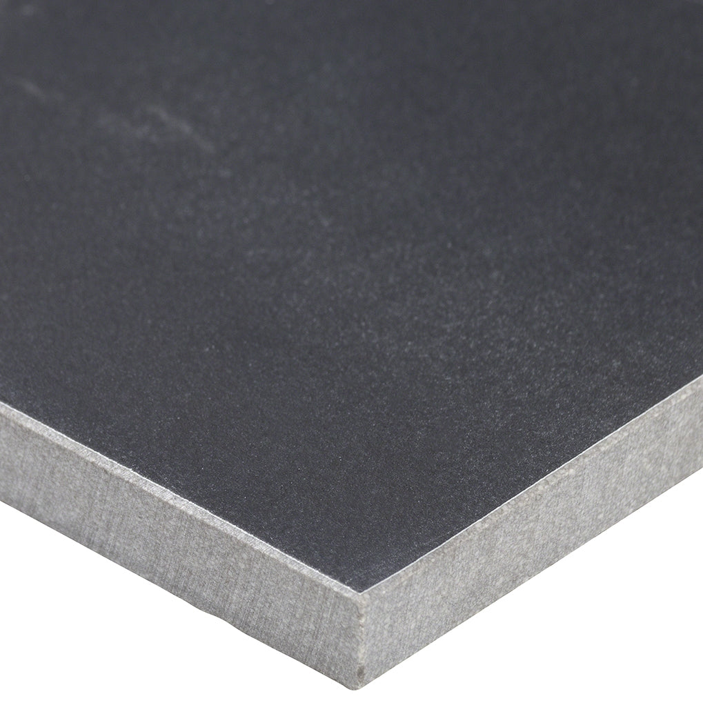 Marble Tech Port Laurent Black 12x24 Matte Porcelain Tile - Lux Tile