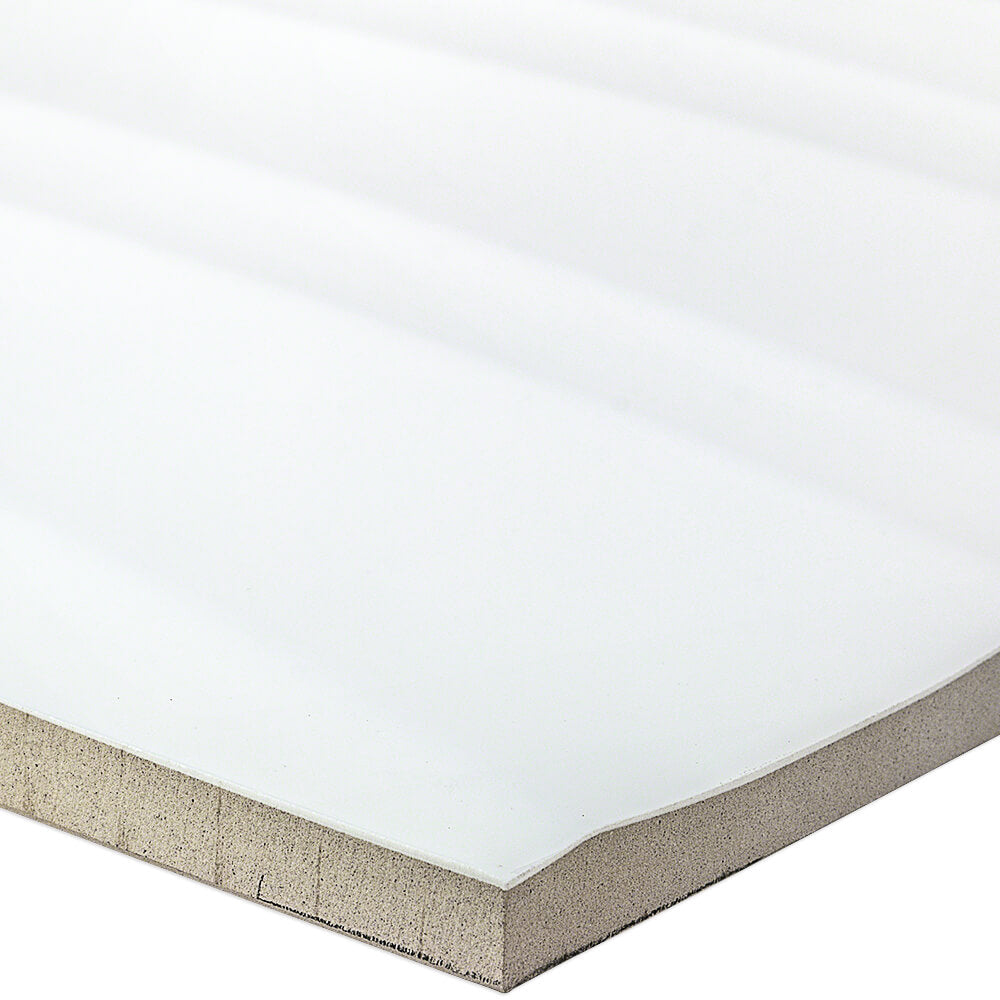 Gentle Waves White 12x36 Polished Ceramic Wall Tile