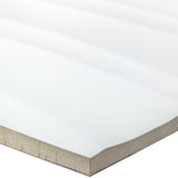 Gentle Waves White 12x36 Polished Ceramic Wall Tile