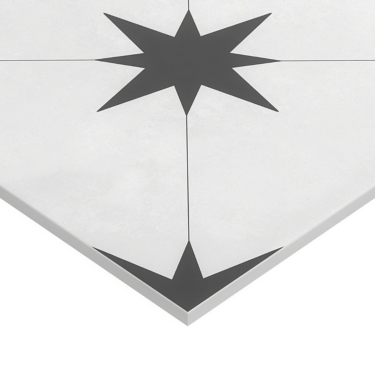 Tau Blanco White 9x9 Matte Porcelain Tile by Lux Tile