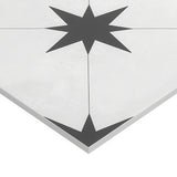 Tau Blanco White 9x9 Matte Porcelain Tile by Lux Tile