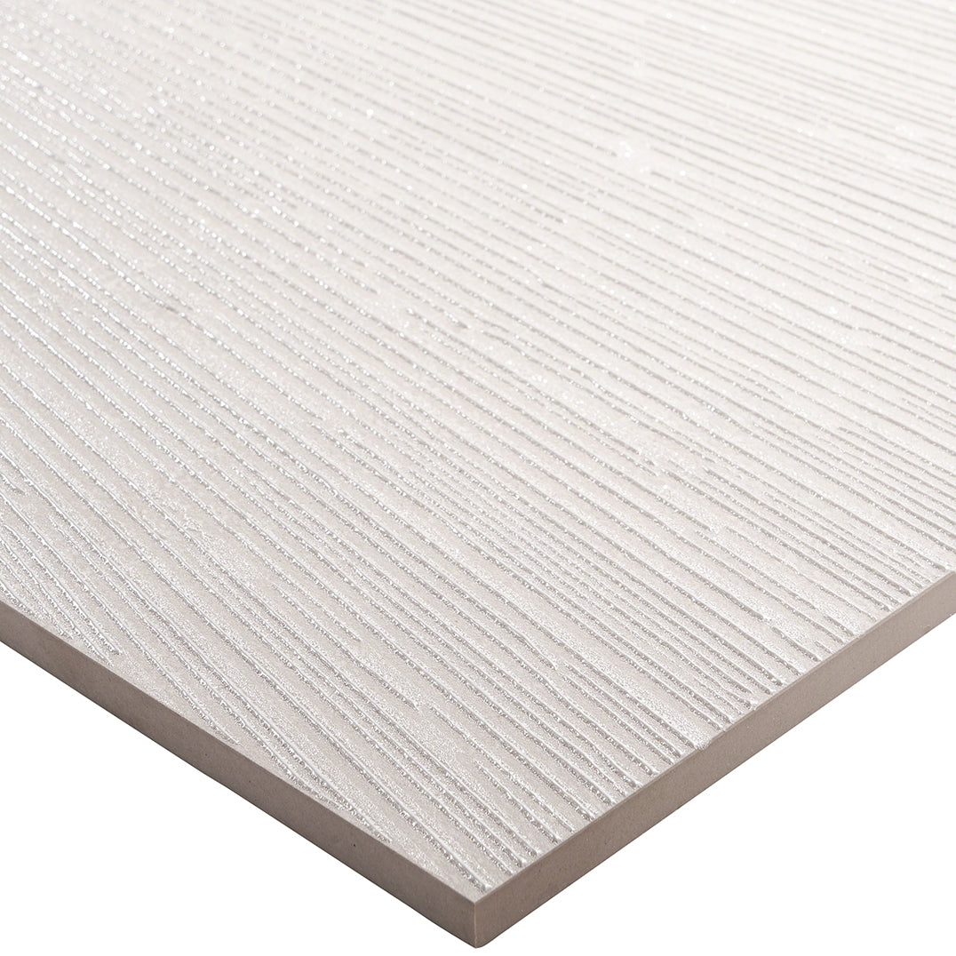 Twilight Star White 12x48 Metal Look Glazed Porcelain Tile - Lux Tile