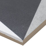 Cascais Block Gray 9x9 Matte Porcelain Tile by Lux Tile
