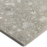 Rizo Tortora Gray 24x24 Terrazzo Look Semi-Polished Porcelain Tile