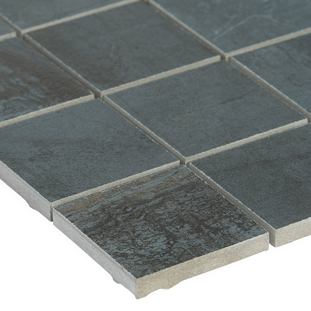 Angela Harris Metallic Blue Matte Porcelain Mosaic Tile 2x2
