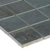 Angela Harris Metallic Blue Matte Porcelain Mosaic Tile 2x2