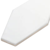 Manchester Bianco White 4x8 Hexagon Glazed Ceramic Wall Tile