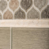 Jeffrey Court Crushed Sunset Beige/Cream 10.75 in. x 10.75 in. Arabesque Glossy Ceramic Mosaic Tile (0.802 sq. ft./Each)