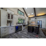 LIFEART CABINETRY Oxford Assembled 30 in. x 18 in. x 12 in. Wall Cabinet with 2 Raised-Panel Doors no Shelf in Creamy White
