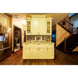 LIFEART CABINETRY Oxford Assembled 30 in. x 18 in. x 12 in. Wall Cabinet with 2 Raised-Panel Doors no Shelf in Creamy White