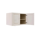 LIFEART CABINETRY Princeton Assembled 36 in. x 24 in. x 24 in. Wall Cabinet with 2 Doors 1 Shelf in Creamy White