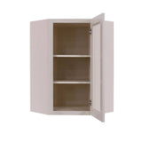 LIFEART CABINETRY Princeton Assembled 24 in. x 30 in. x 12 in. Wall Diagonal Mullion Door Cabinet with 2 Doors in Creamy White