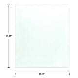 CREATIVE SURFACES 48 in. x 39 in. x 0.53 in. Laminated Tempered Glass Panel Kit