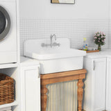 Eridanus Mason 15 Gal. Wall Mount Laundry Utility Sink - Crisp White