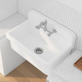 Eridanus Mason 15 Gal. Wall Mount Laundry Utility Sink - Crisp White