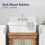 Eridanus Mason 15 Gal. Wall Mount Laundry Utility Sink - Crisp White