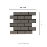 MSI Crisson Bevel Subway Peel and Stick 12 in. x 12 in. x 4 mm Glass Mosaic Tile (19.6 sq. ft./Case)