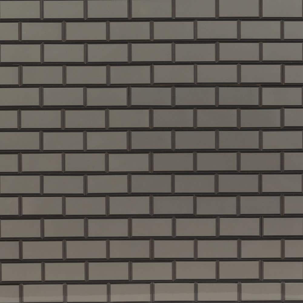 MSI Crisson Bevel Subway Peel and Stick 12 in. x 12 in. x 4 mm Glass Mosaic Tile (19.6 sq. ft./Case)
