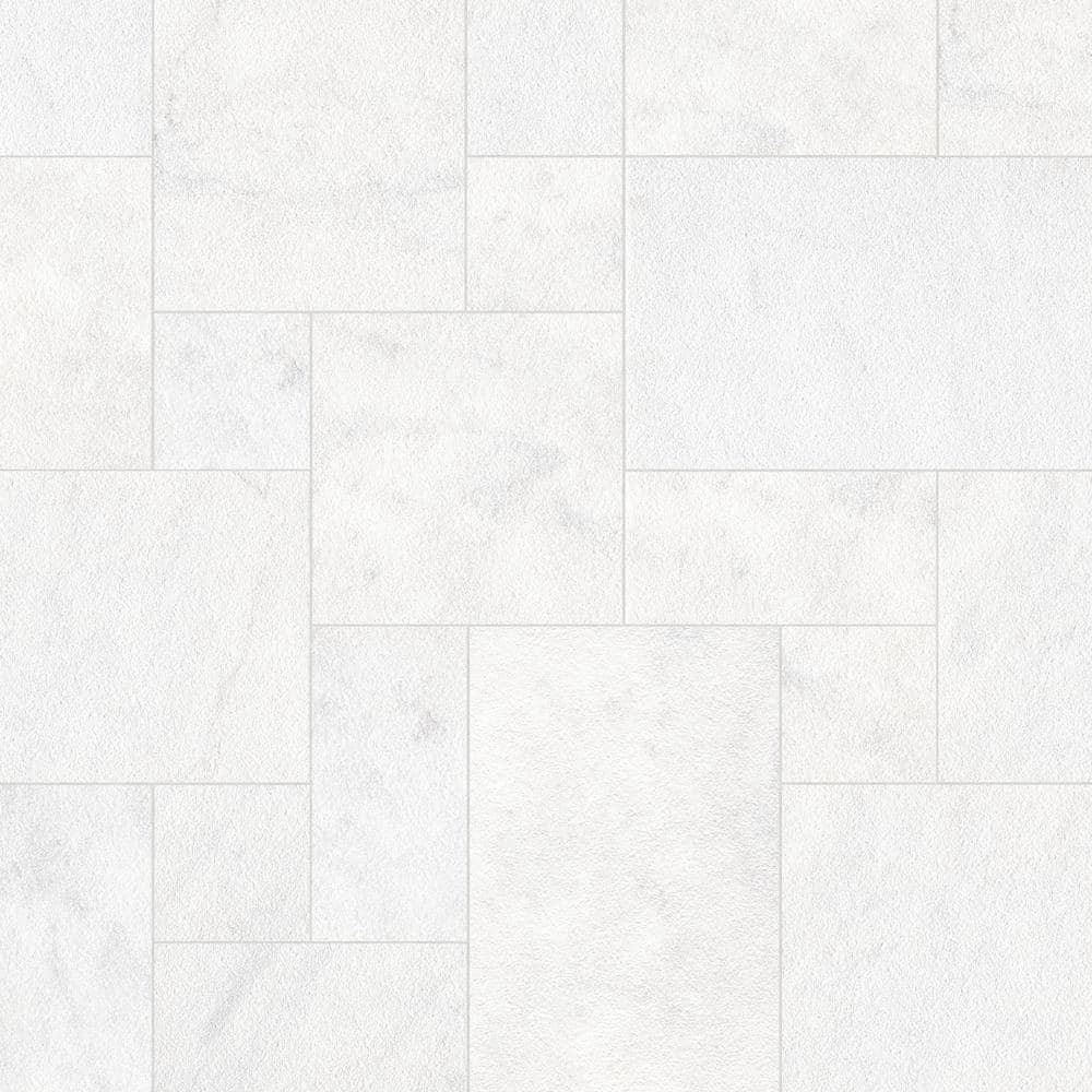 MSI Crystal White 10-Piece Kit Sandblast Marble Paver Tile Kit (160 Sq. ft./Pallet)