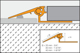 Schluter Systems RENO-V 0.563-in W x 98.5-in L Satin Anodized Aluminum Reducer Tile Edge Trim