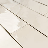 Lancaster Vanilla Cream 3x12 Polished Ceramic Subway Tile - Lux Tile