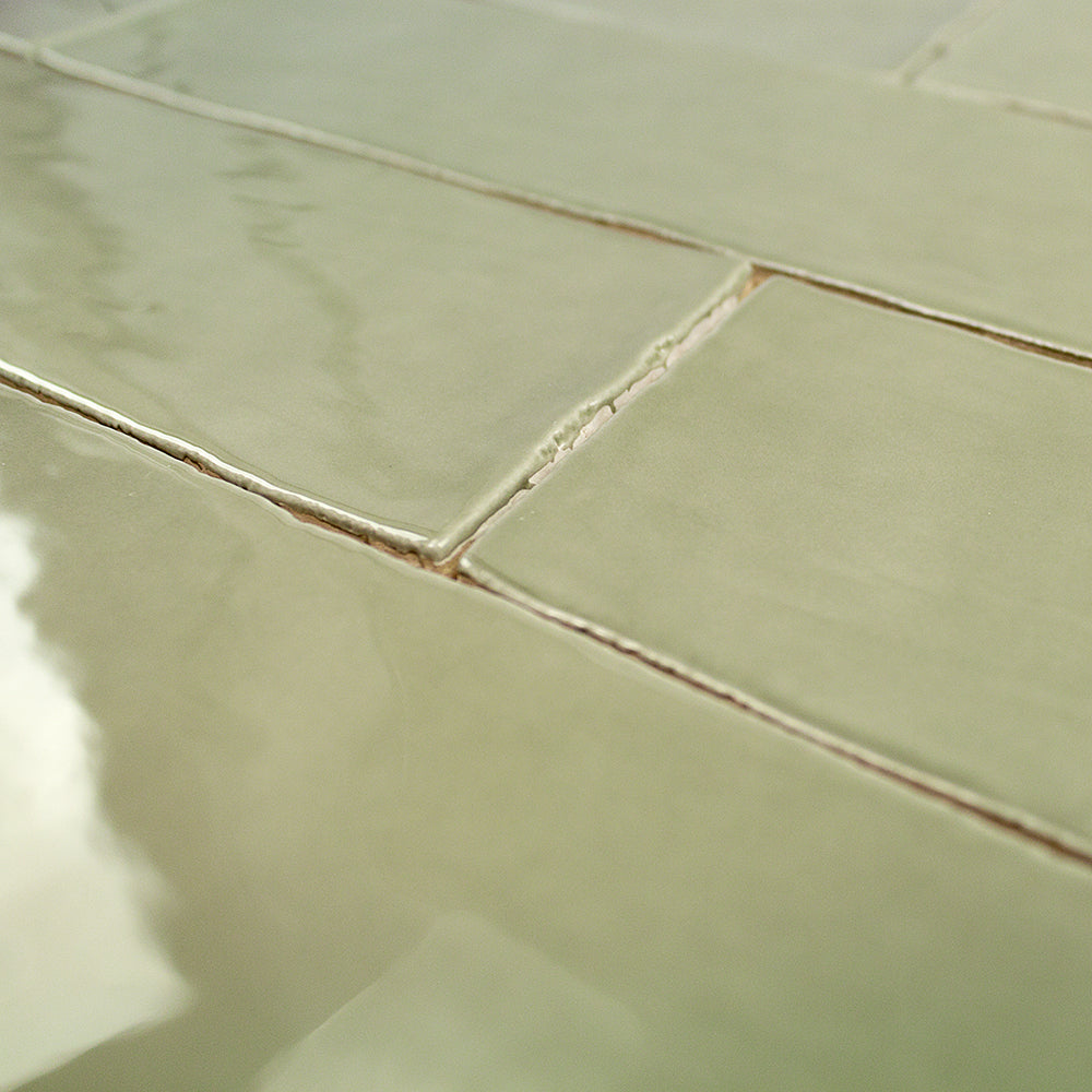 Lancaster Celery Green 3x12 Polished Ceramic Subway Tile