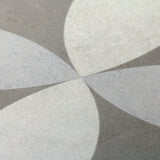 Bella Saatchi Gray 9x9 Matte Porcelain Tile - Encaustic Look