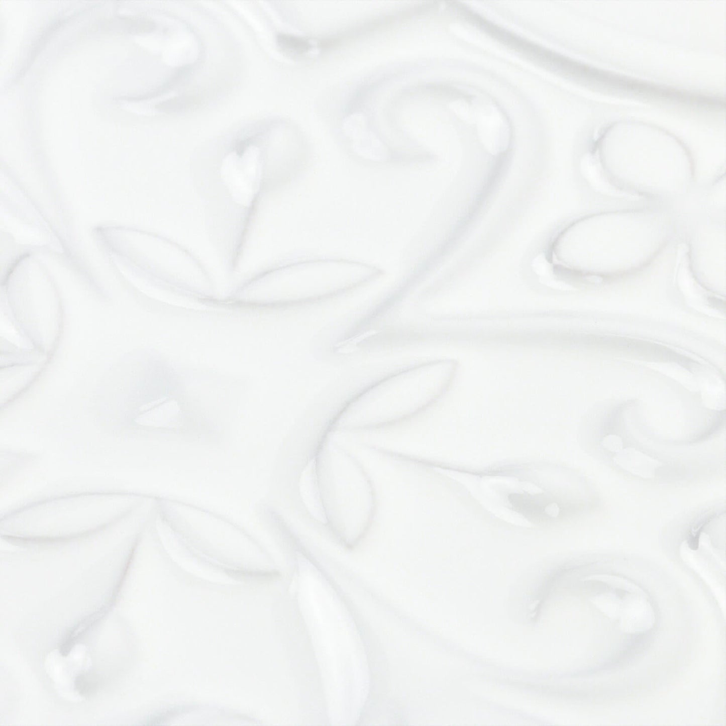 Byzantine Florid Bianco White 6x7 Arabesque Polished Ceramic Wall Tile