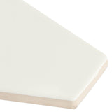Manchester Vanilla Hexagon Glossy Ceramic Wall Tile - Lux Tile