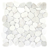 Emser Cultura Taupe Natural Stone Pebble Mosaic Border Tile, 12-in x 12-in Sheet (10-Pack)