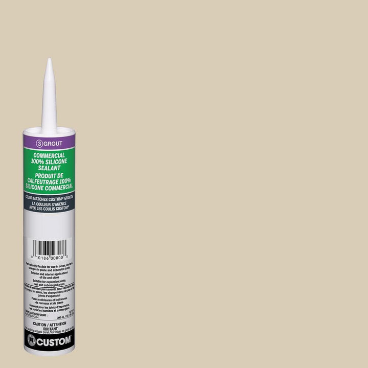 Custom Building Products Commercial #10 Antique White 10.1 oz. Silicone Caulk