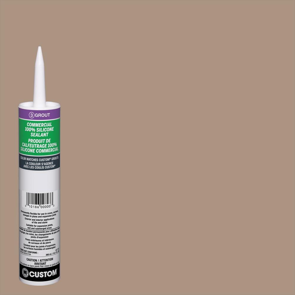Custom Building Products Commercial #135 Mushroom 10.1 oz. Silicone Caulk