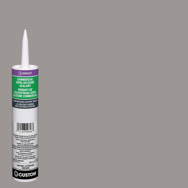 Custom Building Products Commercial #165 Delorean Gray 10.1 oz. Silicone Caulk