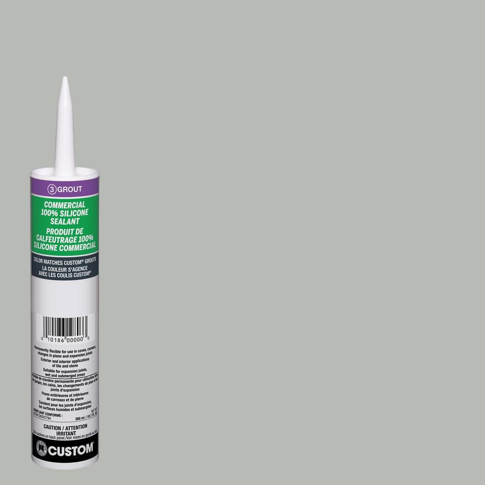 Custom Building Products Commercial #546 Cape Gray 10.1 oz. Silicone Caulk