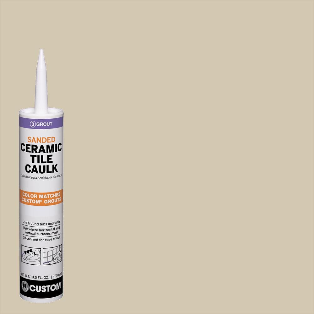 Custom Building Products Polyblend #382 Bone 10.5 oz. Sanded Ceramic Tile Caulk