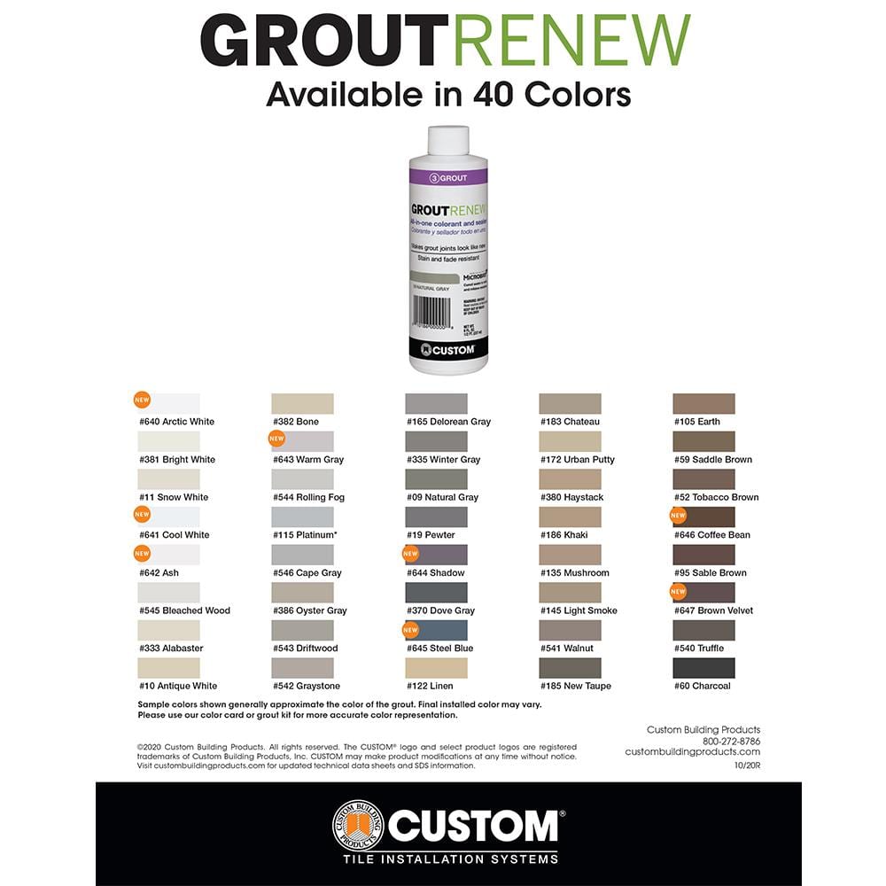 Custom Building Products Polyblend #642 8 oz. Ash Grout Renew Colorant